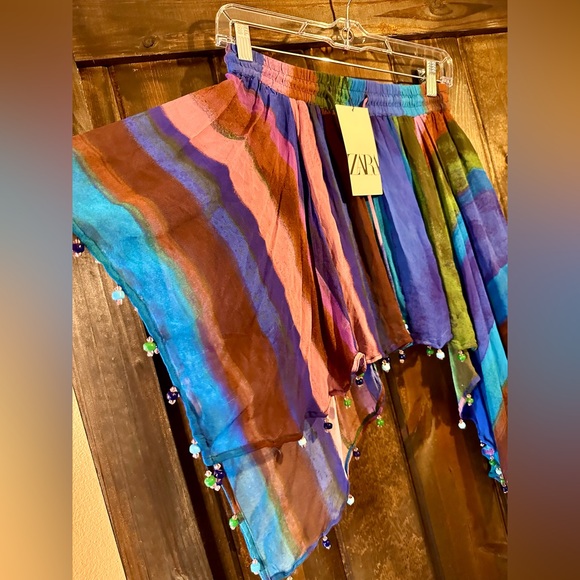 Zara Short Beaded Skirt NWT - Picture 7 of 10